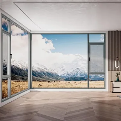 Ffenestr Mosgito Alwminiwm Gwydn ar gyfer Cartrefi